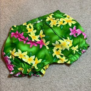 Tropical Hawaiian vacation party bloomers shorts